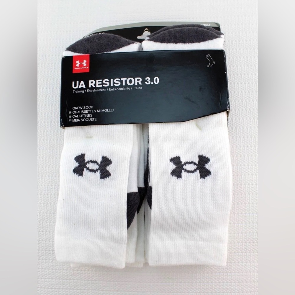 New Under Armour UA resistor 3.0 performance crew Socks - Picture 3 of 9